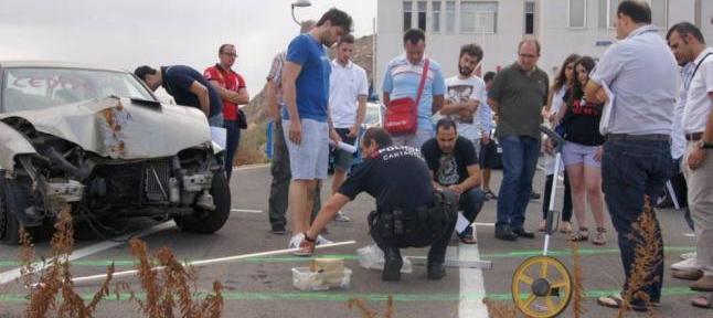 La UPCT imparte un curso sobre cómo reconstruir un accidente
